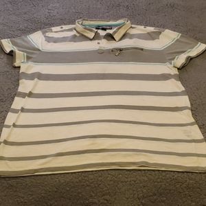 2 for$10Counter Intelligence NY striped Polo Large